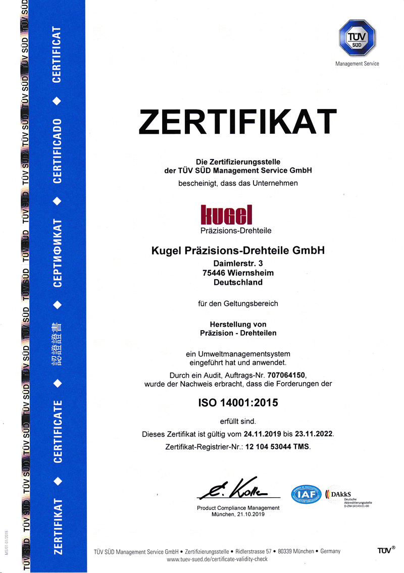 ISO 14001:2015, deutsch